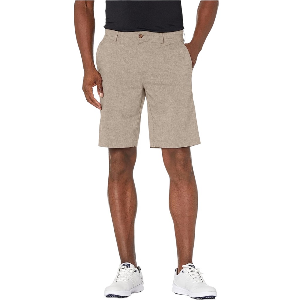 NEW PGA Tour Khaki Heather Moisture Wicking Golf Shorts Big & Tall Mens 48 or 52